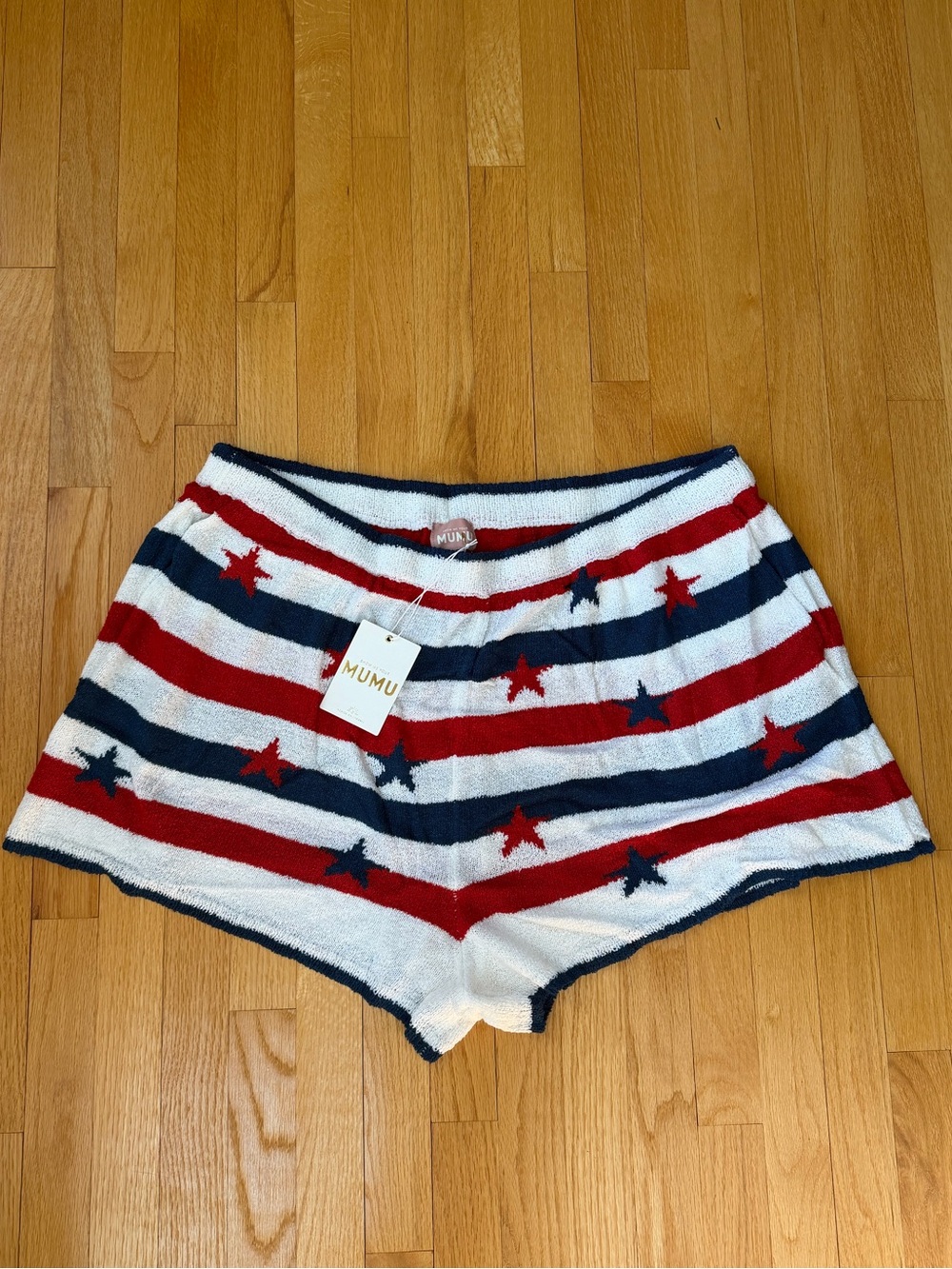 Show Me Your Mumu Striped Star Shorts Memorial Day July 4